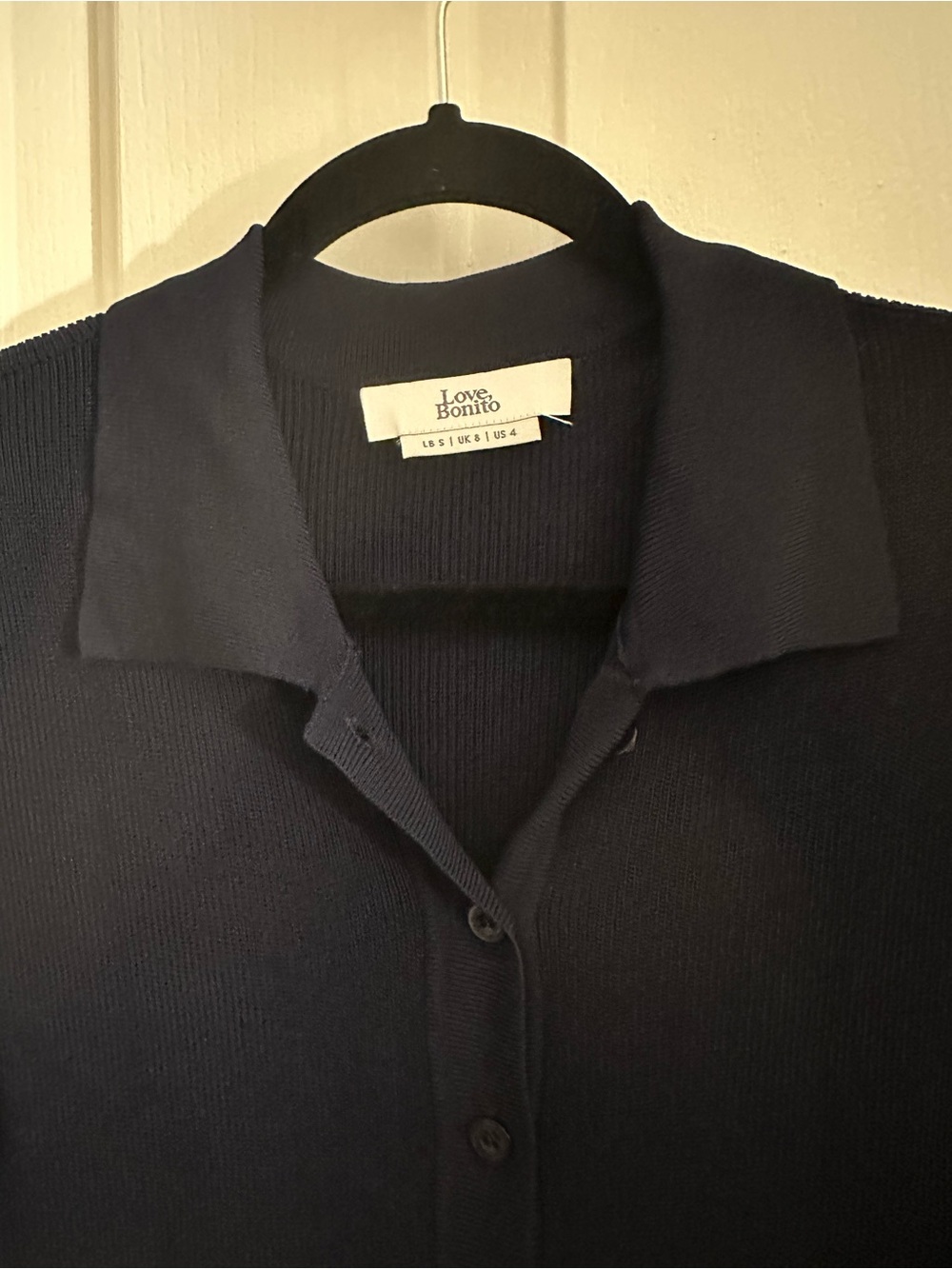 Love Bonito Navy Polo Knit Midi Dress - Picture 2 of 2